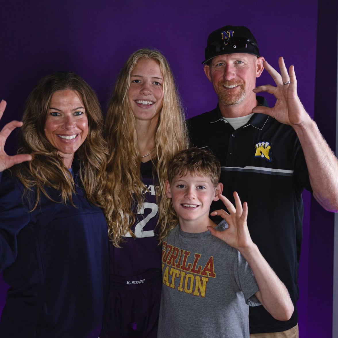 Amy, Ava, Creek and Trey Jones pictured before crash.